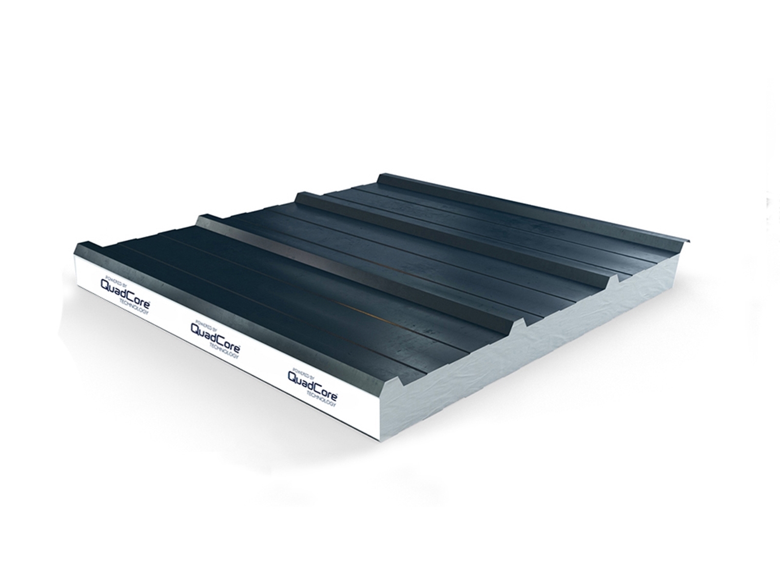 Kingspan trapezium Quadcore sandwichpaneel dak, KS1000 RW, 3 Kroon profiel, 60/91mm (Standaard+)