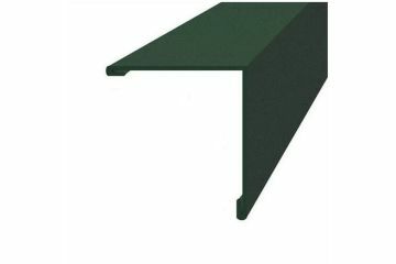 Stalen buitenhoek, 0.70mm, interieur, XL Forte Bottle Green (±RAL 6007), 115x115mm, 3000mm