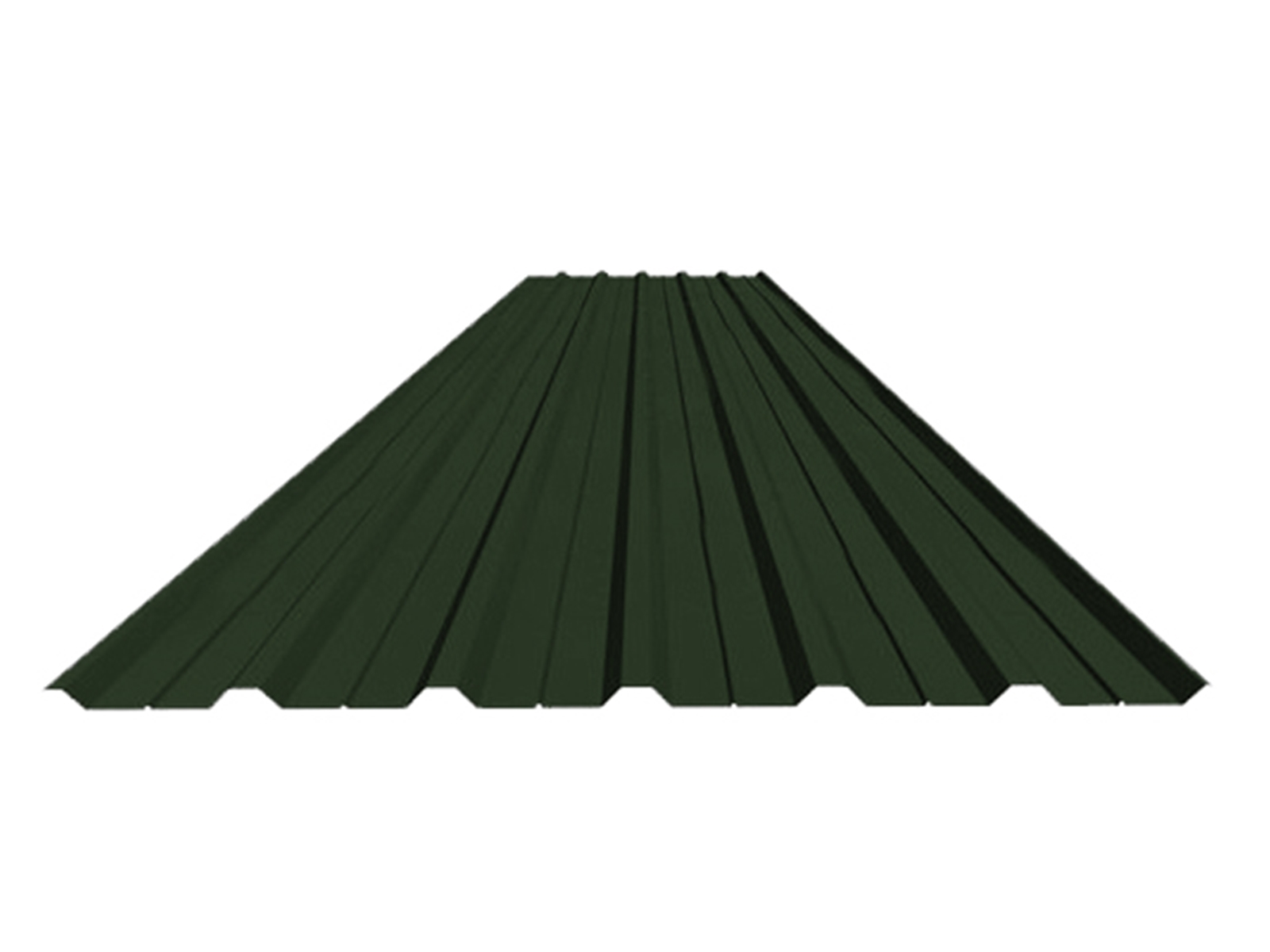 Stalen damwand dakplaat, 19/1000, 0.40mm, HPS Juniper Green (±RAL 6007)