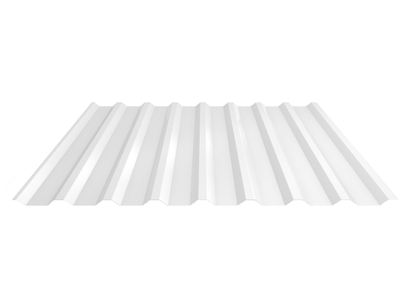 Stalen damwand dakplaat, 20/1090, 0.55mm, HPS White (±RAL 9003)