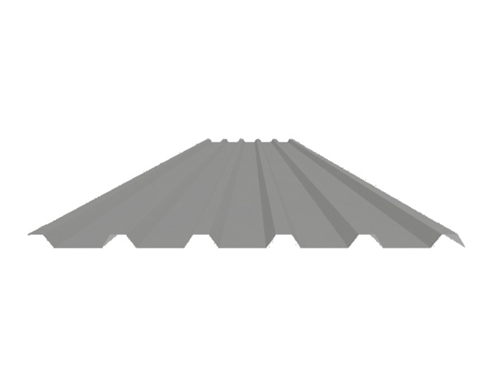 Stalen damwand dakplaat, 35/1035, 0.75mm, HPS Pure Grey (±RAL 000 55 00)