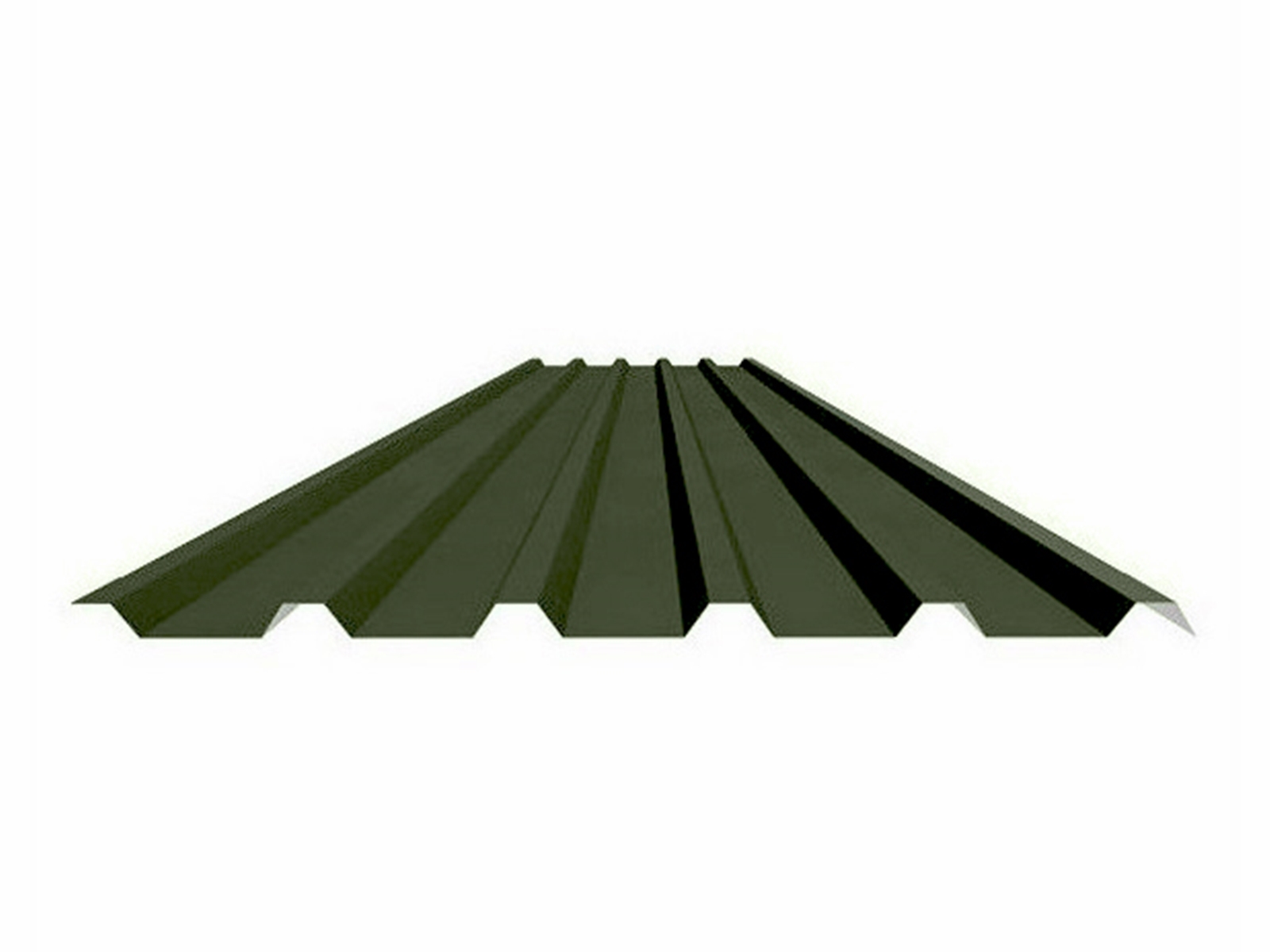 Stalen damwand dakplaat, 35/1035, 0.63mm, HPS Juniper Green (±RAL 6007)