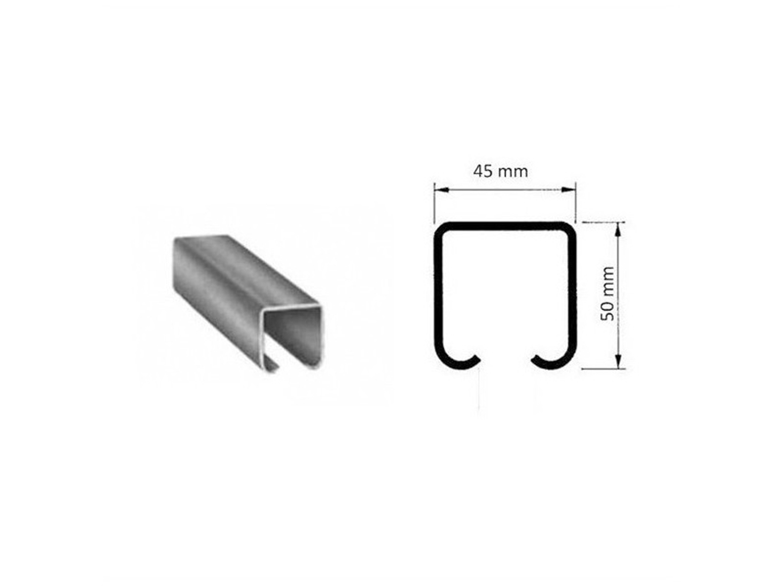 ROB loopprofiel (rail), 170.000, 4000mm