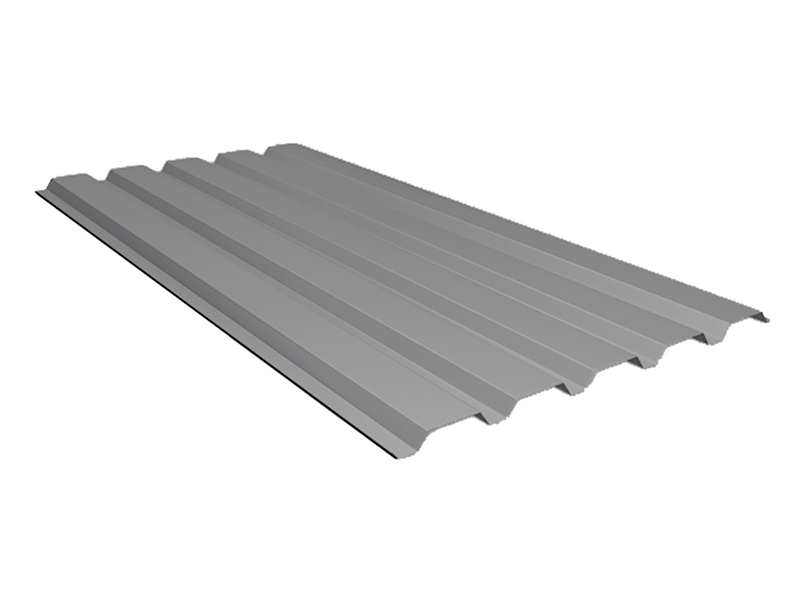 Stalen damwandplaat, 35/1035, 0.75mm, HPS Pure Grey (±RAL 000 55 00)