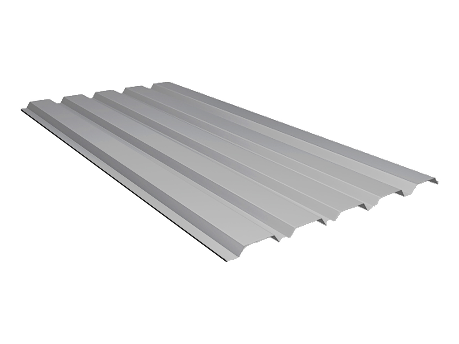 Stalen damwandplaat, 35/1035, 0.63mm, SDP50 Blank aluminiumkleurig (±RAL 9006)