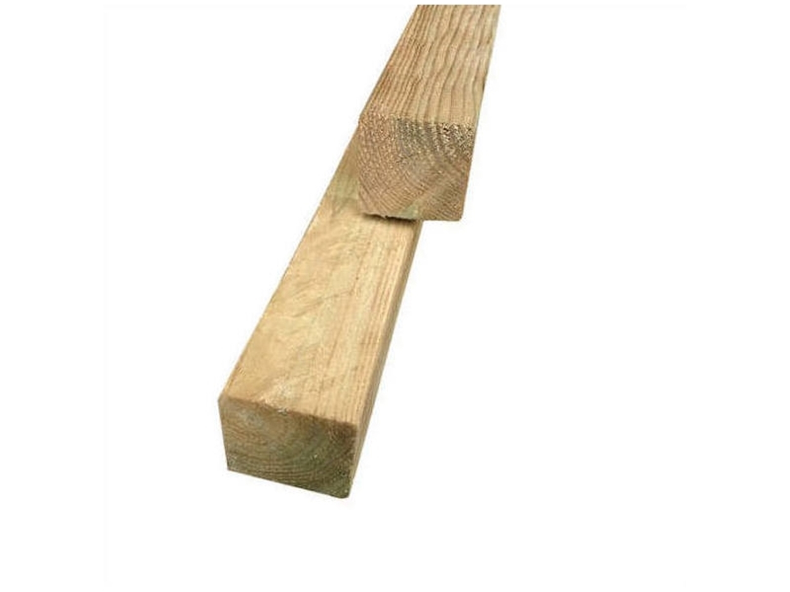 Grenen houten tuinpaal ±70x70mm, geschaafd, 2700mm